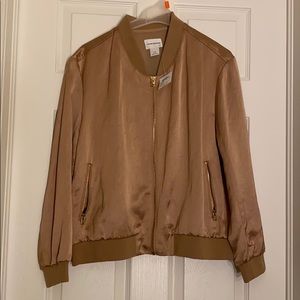 Club Monaco Gold bomber jacket “Bess Jacket” sizeL